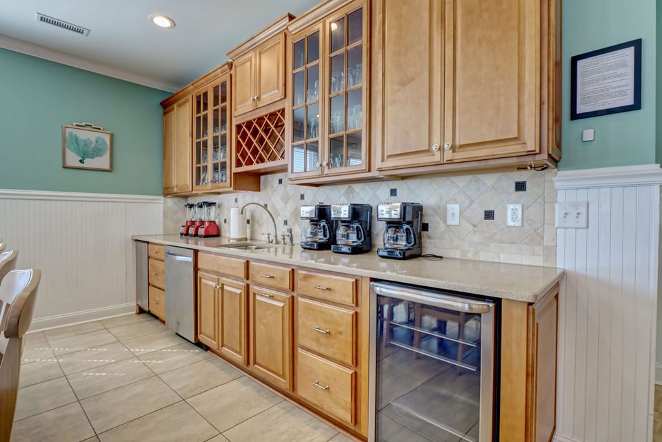 Beverage serving area.