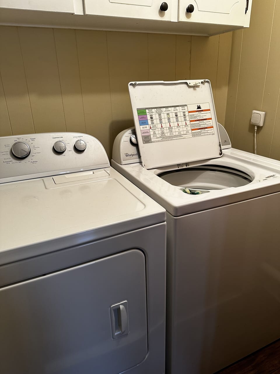washer/dryer in 1st floor bathroom closet
