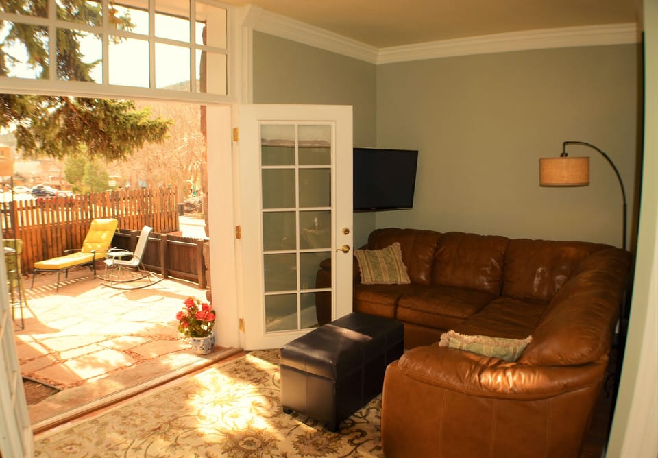 1st Floor living room and patio
