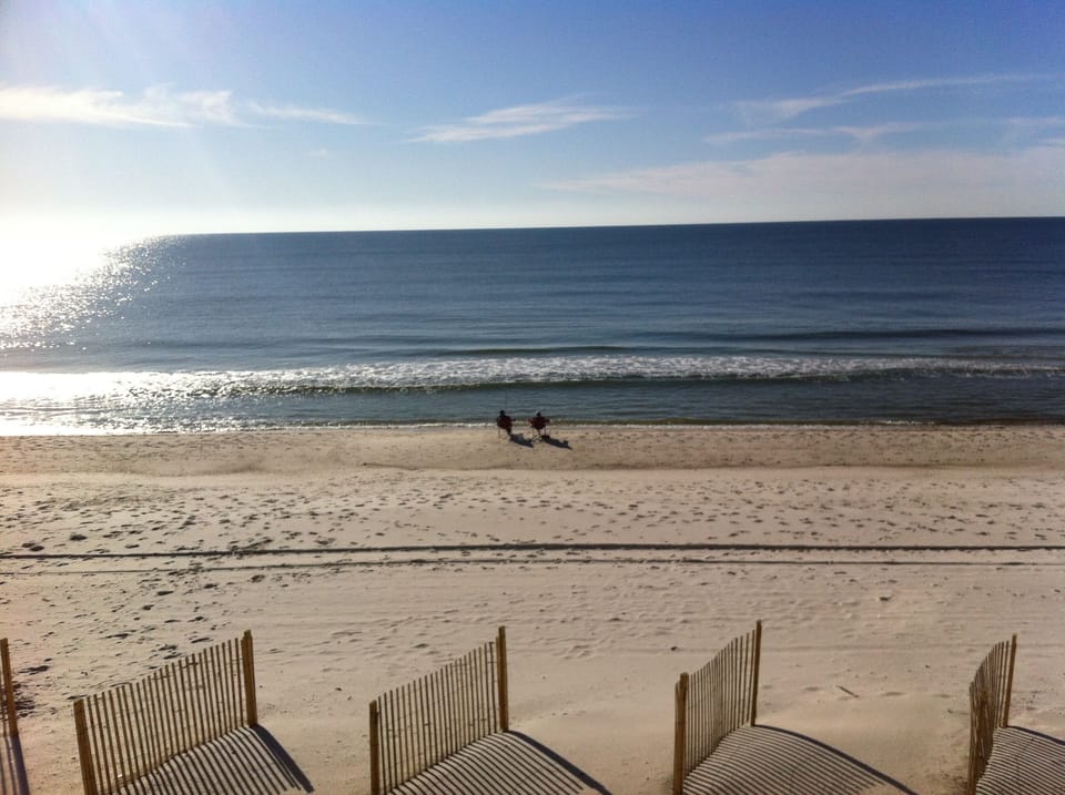 Front Beach view from the balcony