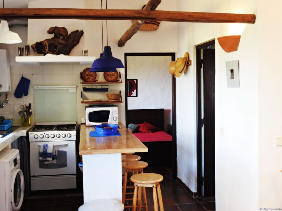 Kitchenette, bedroom and bathroom door