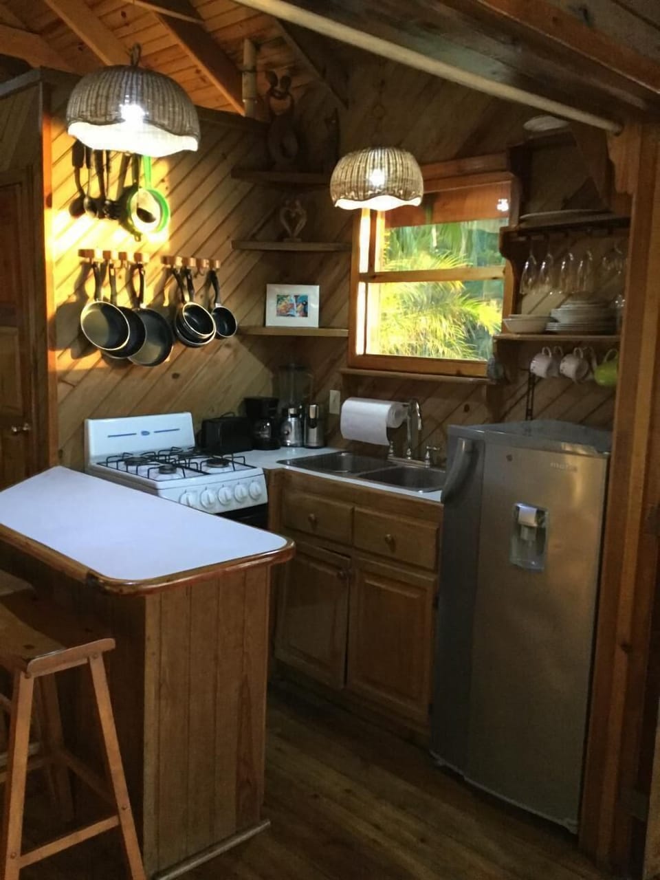 Fully equipped kitchen in The Cabana including fresh drinking water