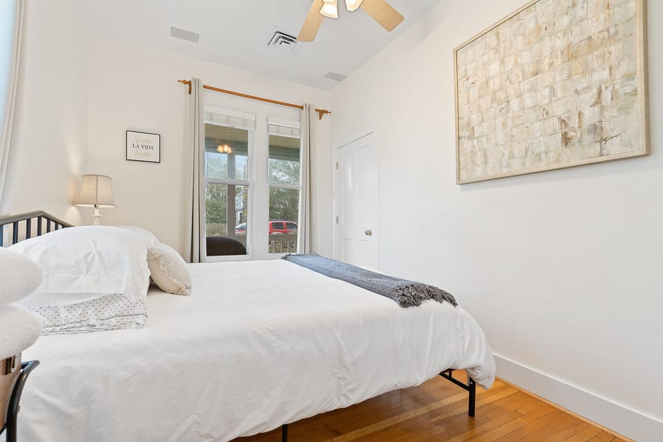 Bedroom 1 with king bed. 