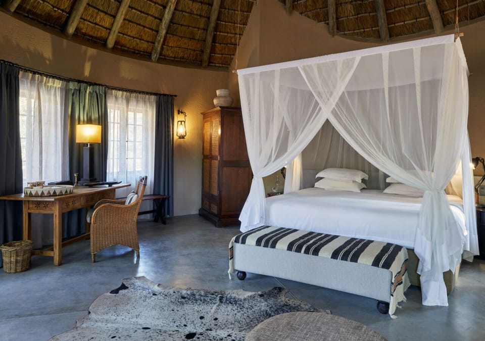 Luxury Bush Bungalow | Egyptian cotton sheets, down comforters, in-room safe, desk