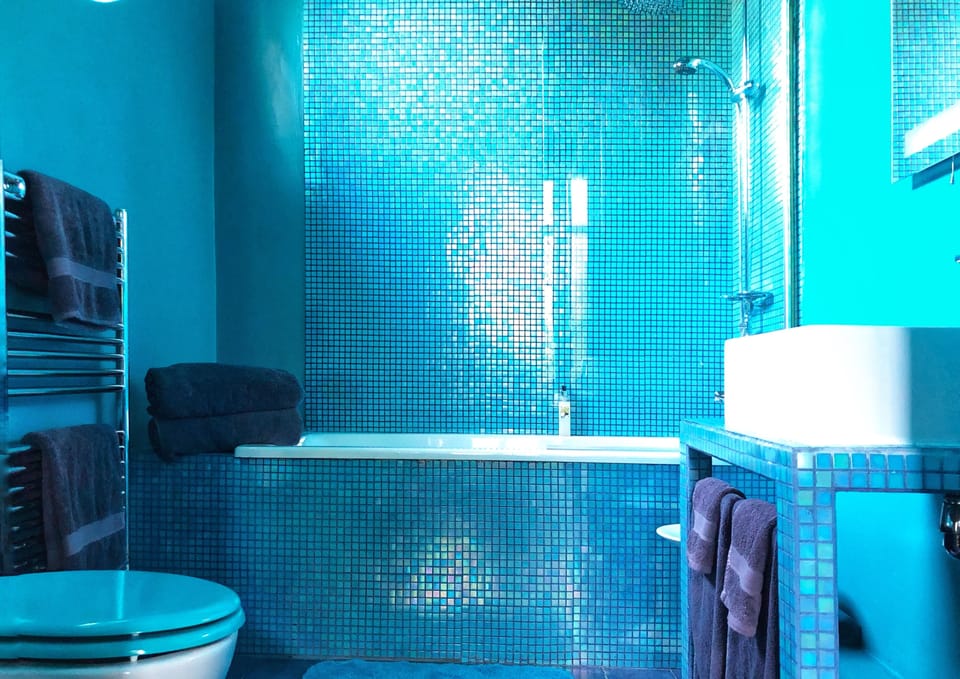 Double Room Peacock | Bathroom | Combined shower/tub, free toiletries, hair dryer, bathrobes