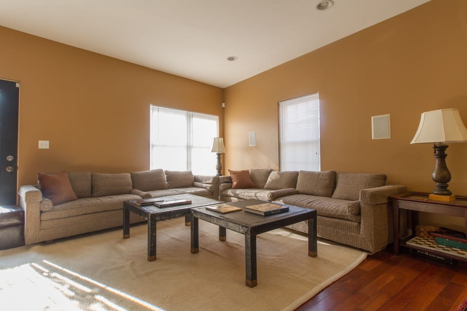 Expansive open concept living room