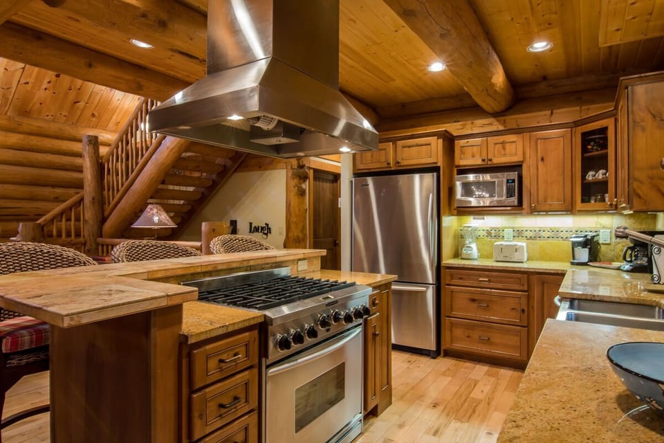 Top of the line appliances, granite counter top, drip coffee and Keurig machines