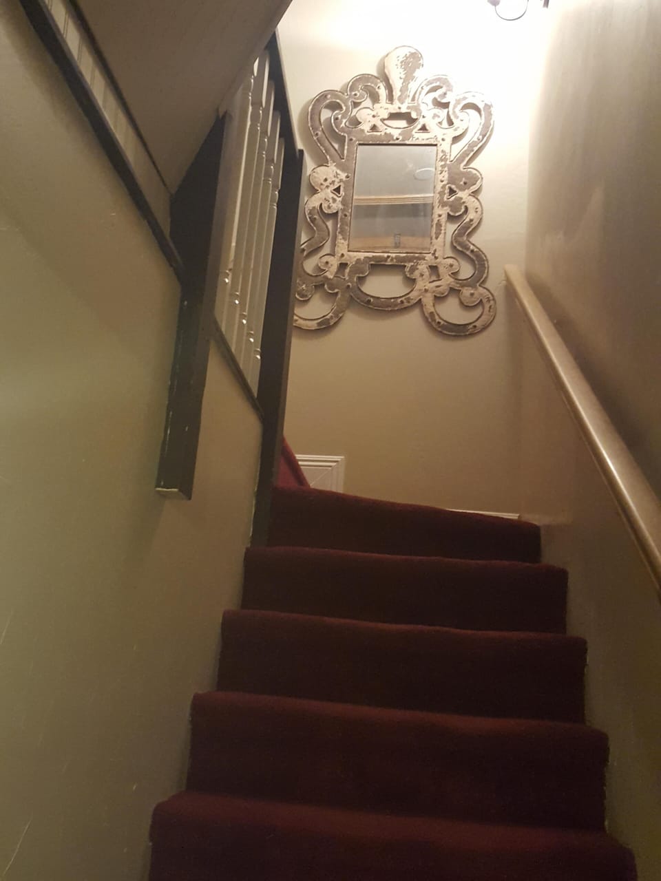 stairs to upstairs bedrooms and bathrooms