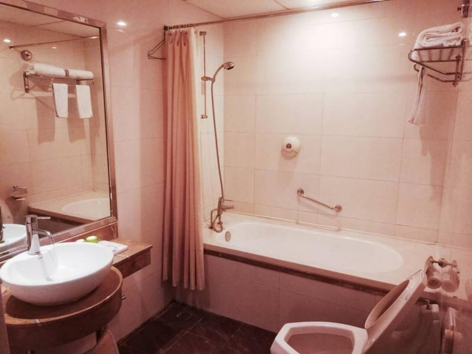 Business Twin Room | Bathroom | Shower, free toiletries, hair dryer, slippers