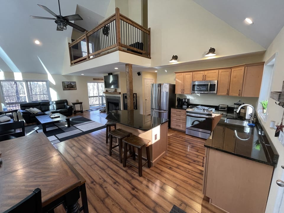 Kitchen and living room