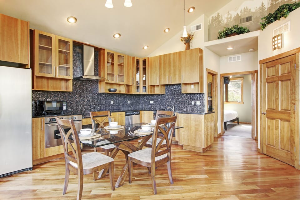 Condo, 2 Bedrooms | Private kitchen | Fridge, microwave, oven, dishwasher