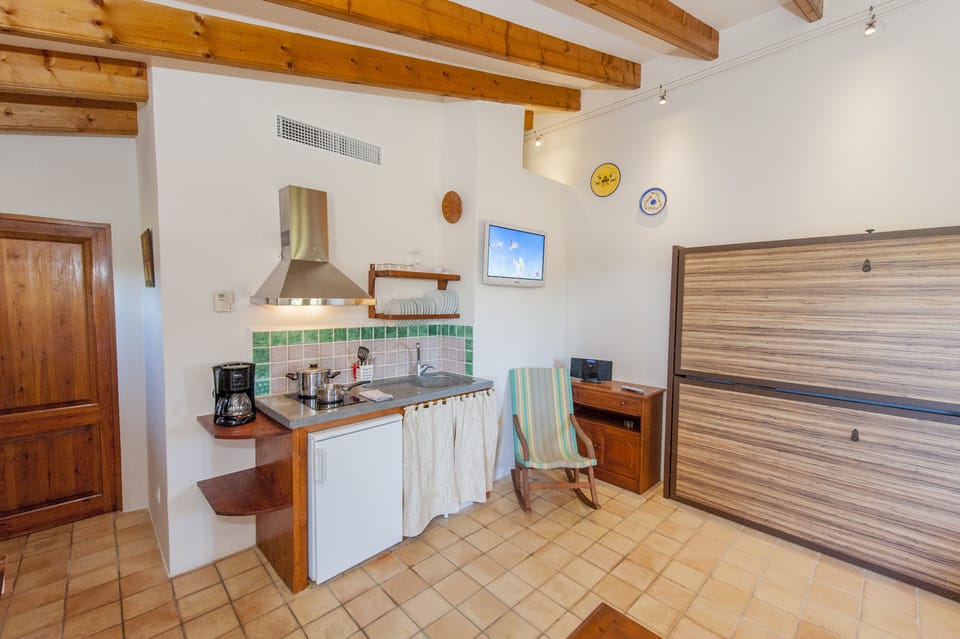 Apartment, 1 Bedroom, Kitchenette (Es Sostre) | Private kitchenette | Fridge, microwave, stovetop, coffee/tea maker