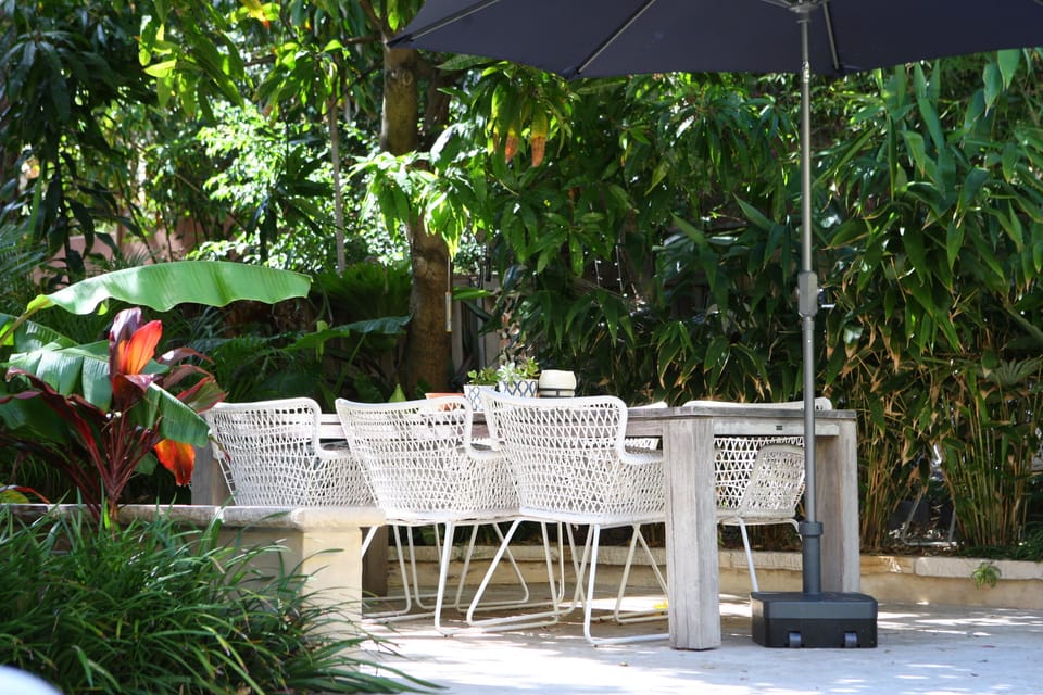 Downstairs backyard 
