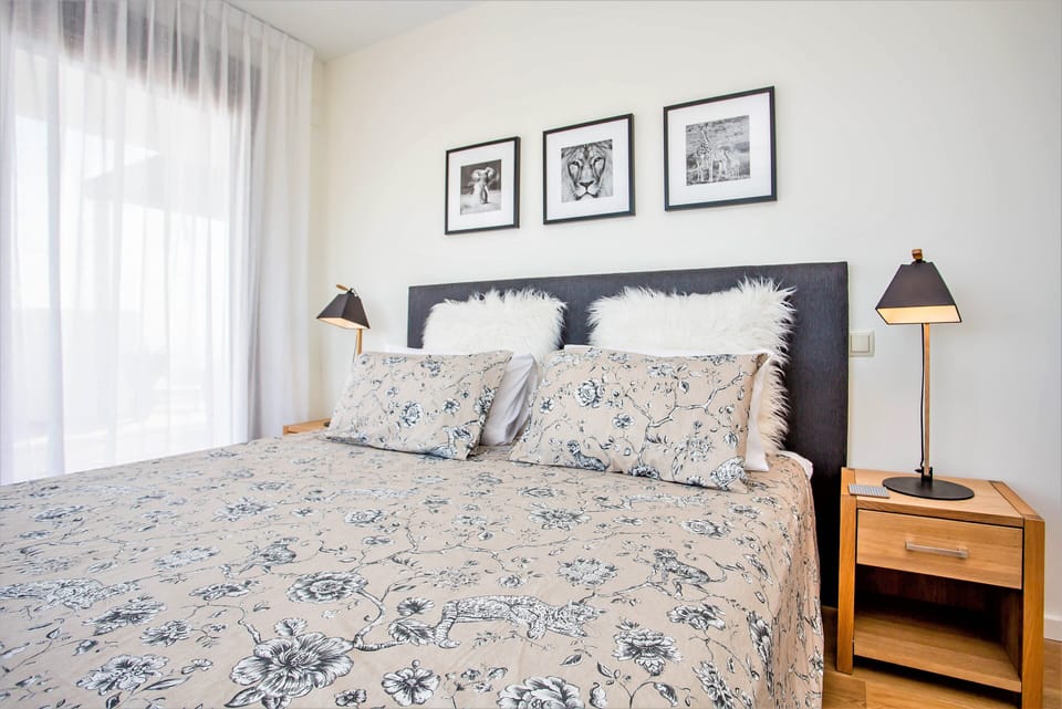 King bed in the master bedroom