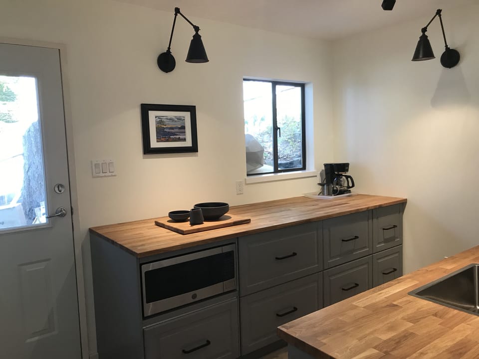 Newly renovated downstairs mini kitchen to service 2nd family room and bedrooms