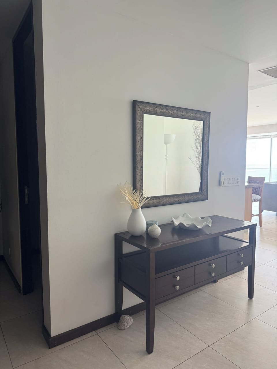 This is what you see upon entry into the condo