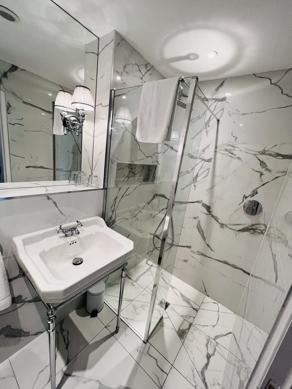 Free toiletries, hair dryer, towels