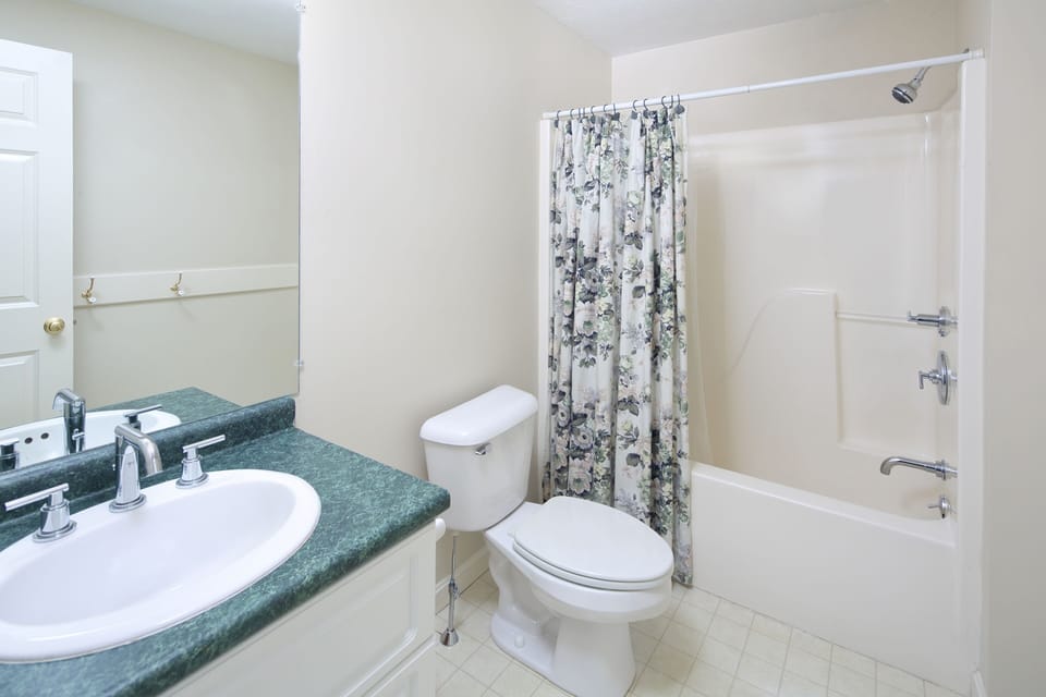Downstairs Full Bathroom Off the Lower Common Area