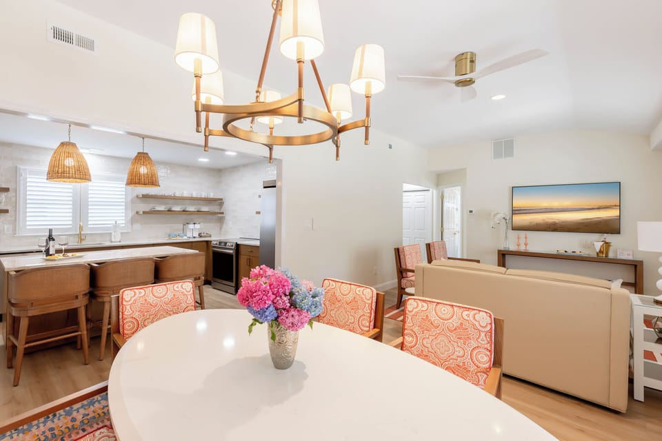 Suite, 2 Bedrooms | Living area | 55-inch Smart TV with cable channels