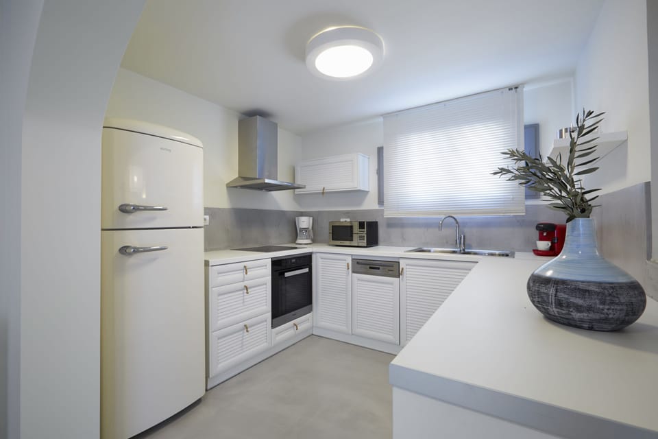 Traditional Villa with heated pool | Private kitchen | Fridge, microwave, stovetop, dishwasher