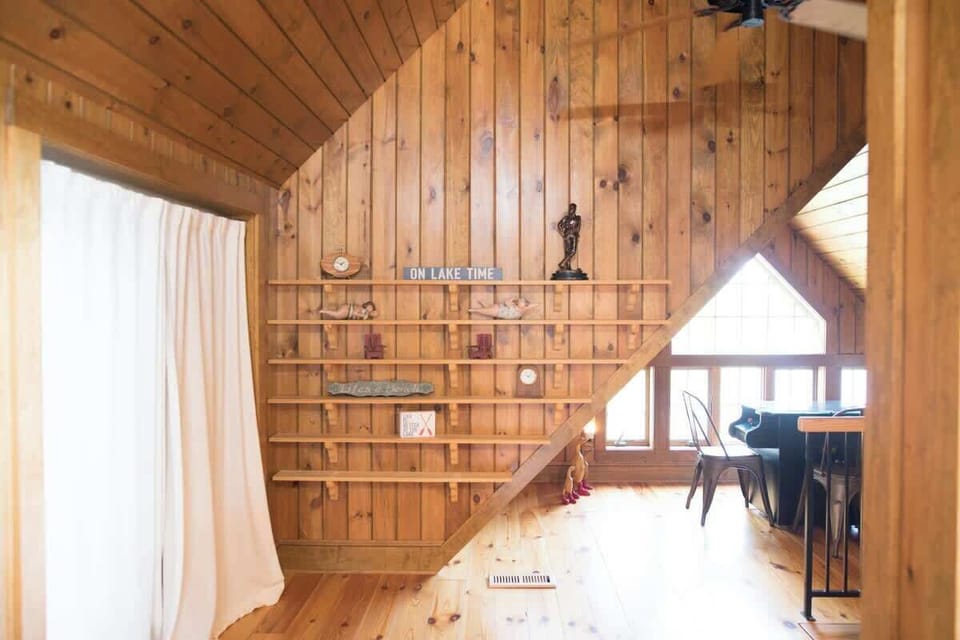 Closet space- Tucked-away storage upstairs for your personal items—plus a rollaway single bed for flexible sleeping arrangements.