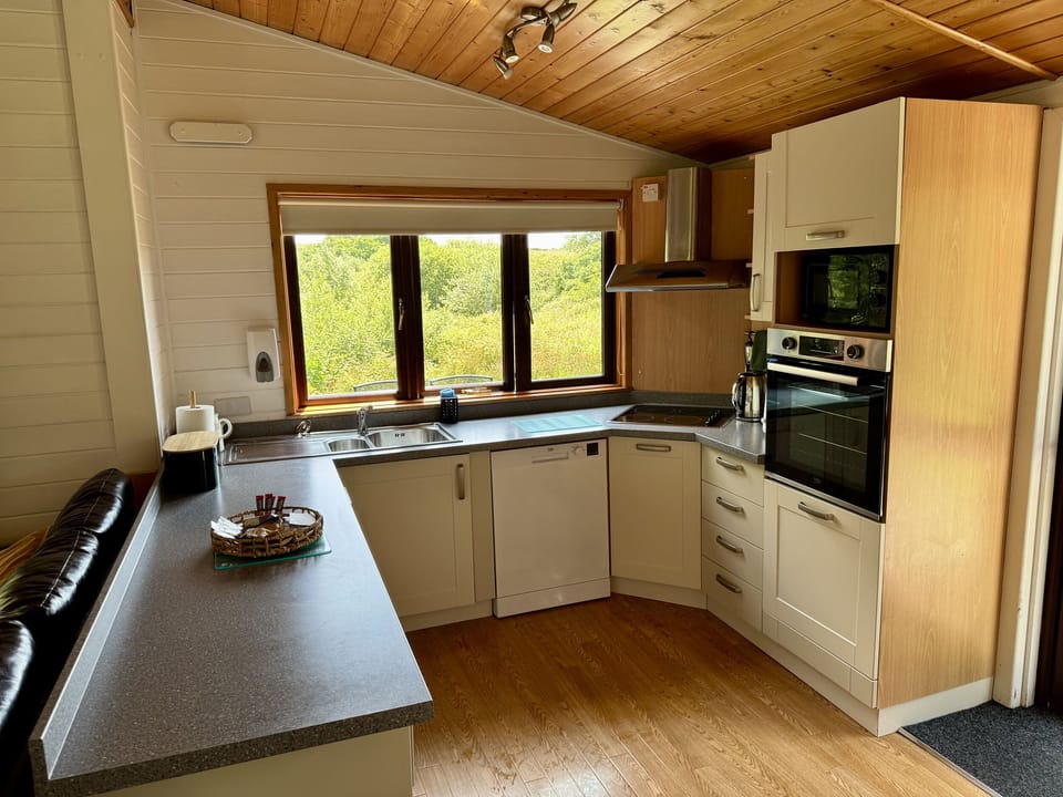 Cottage | Private kitchen | Microwave, stovetop, dishwasher, cookware/dishes/utensils