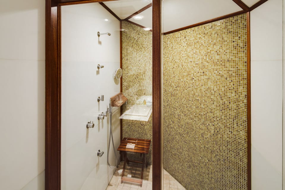 Master Guest Room | Bathroom | Free toiletries, hair dryer, bathrobes, towels