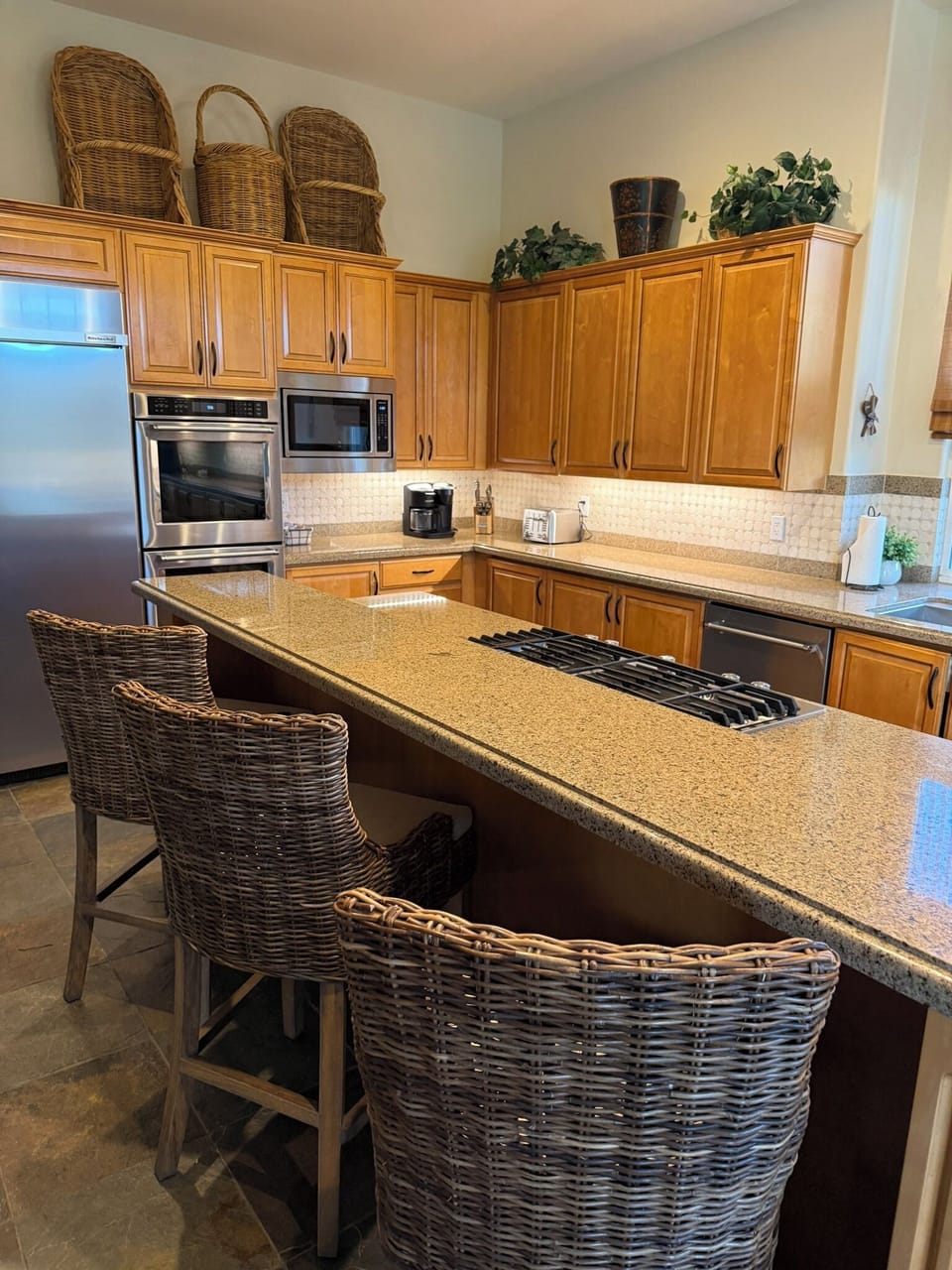 Barstool dining in the kitchen