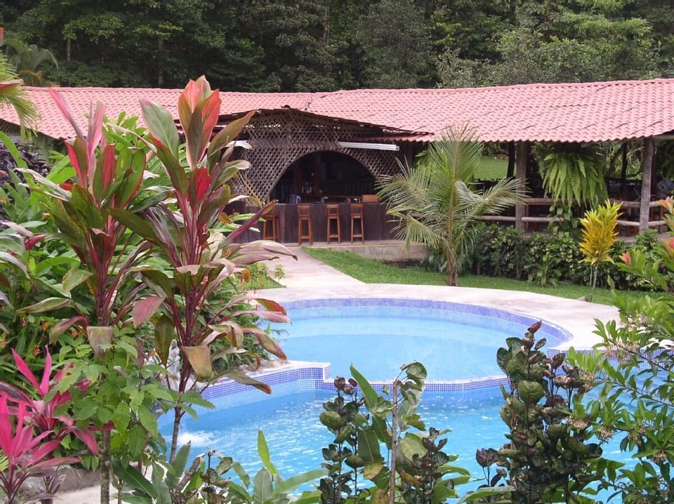 Pool and bar at Chachgua Rainforest Lodge