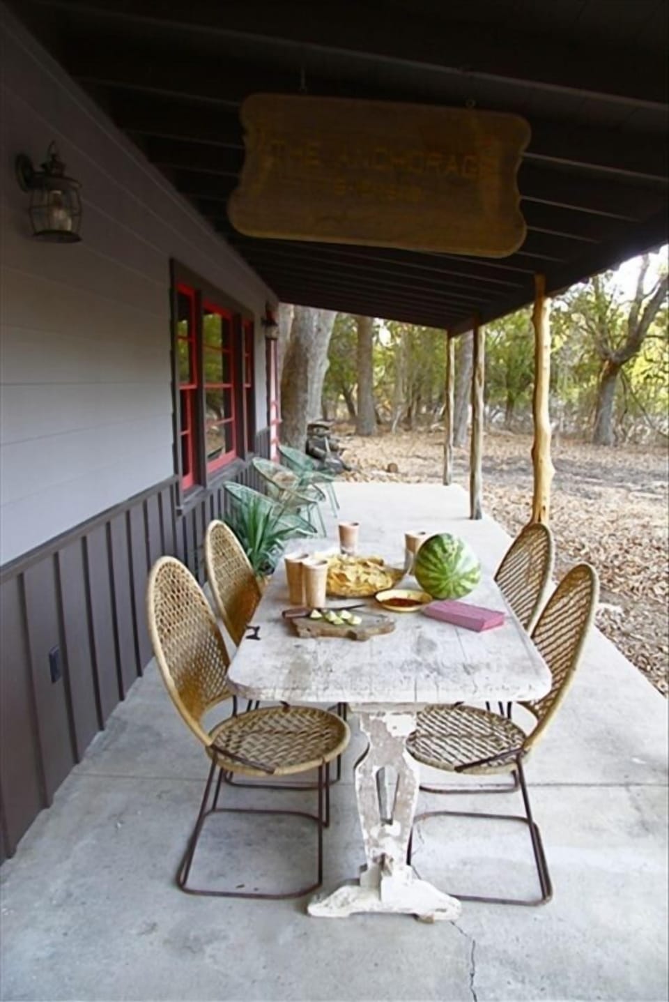 Picnic on the porch