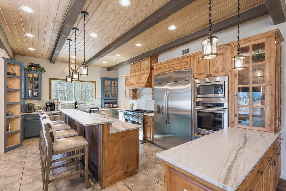 Fully stocked kitchen