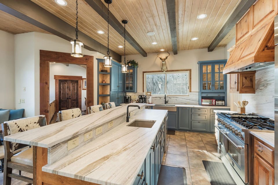 Fully stocked kitchen