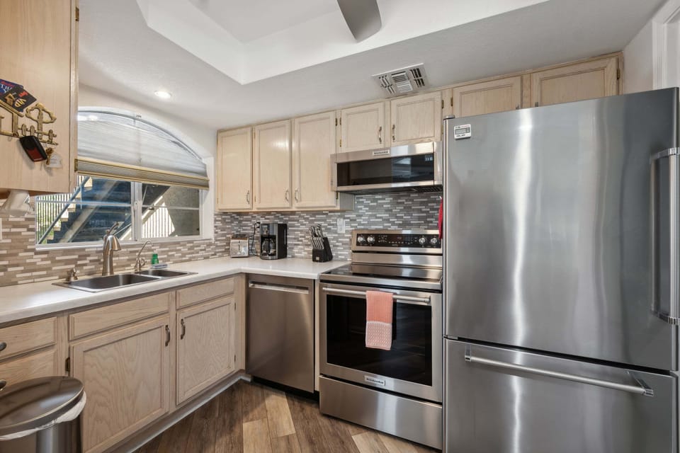 Fully stocked kitchen
