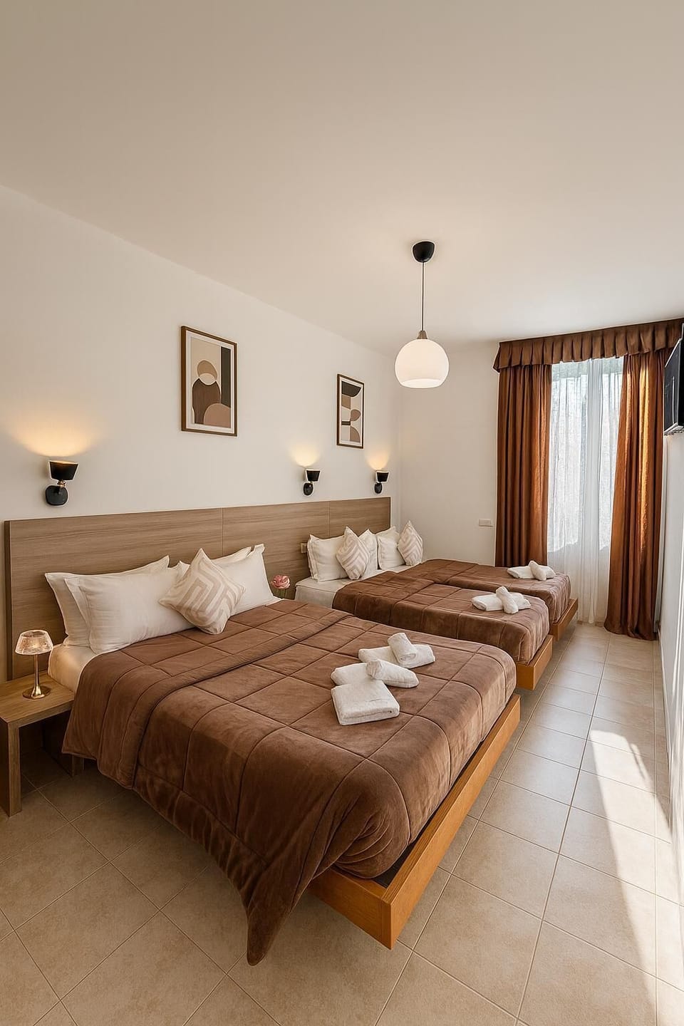 Economy Quadruple Room | In-room safe, iron/ironing board, free WiFi, bed sheets
