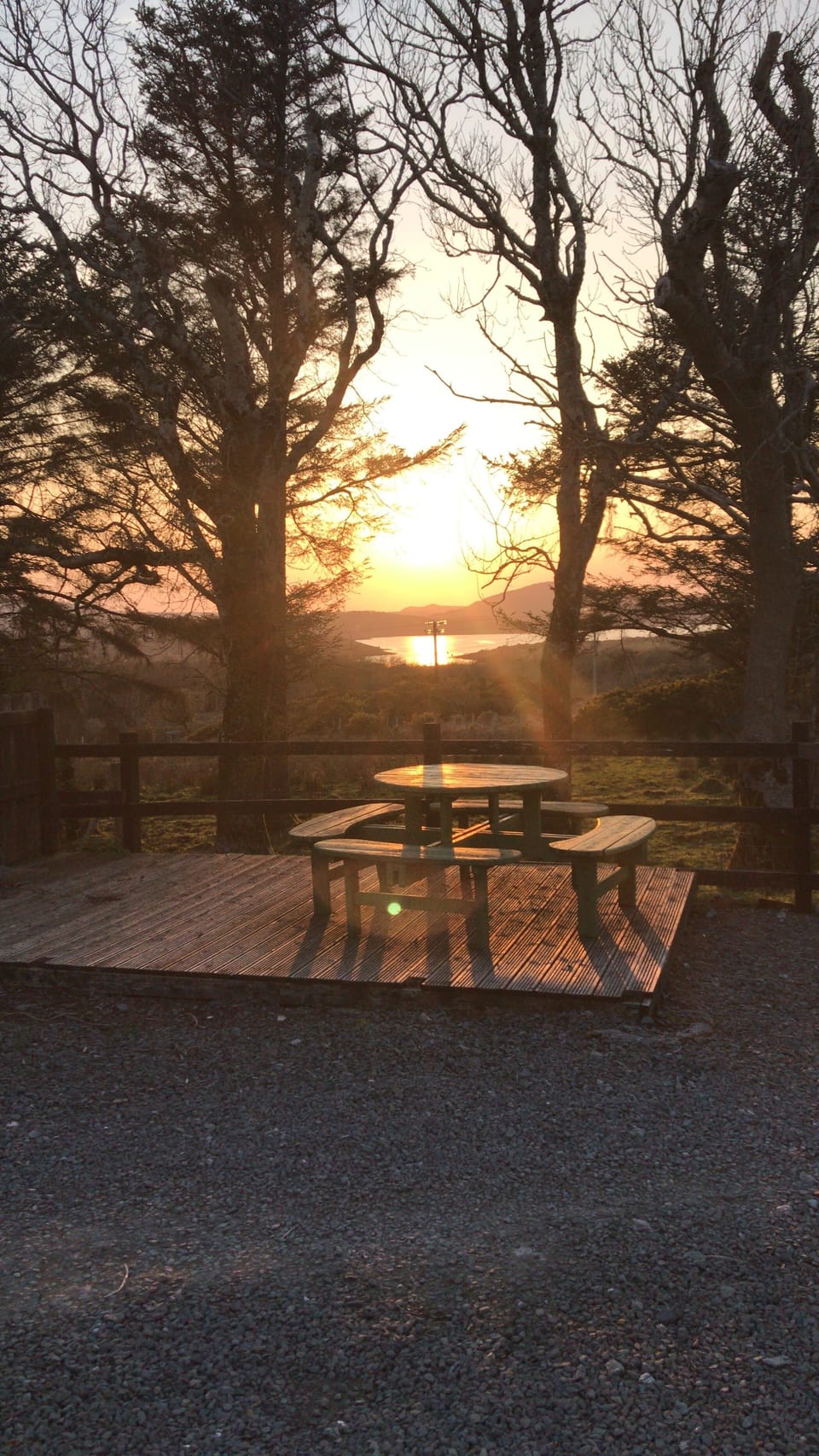 Sunset from the deck 