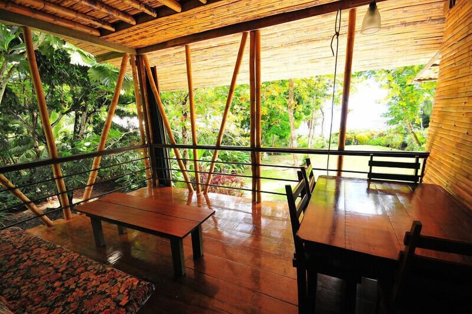 Upstairs porch for great monkey viewing by guest James McCraw