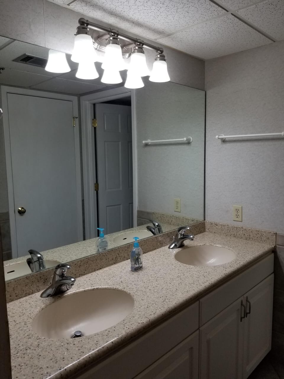 Master Bath with double sinks.
