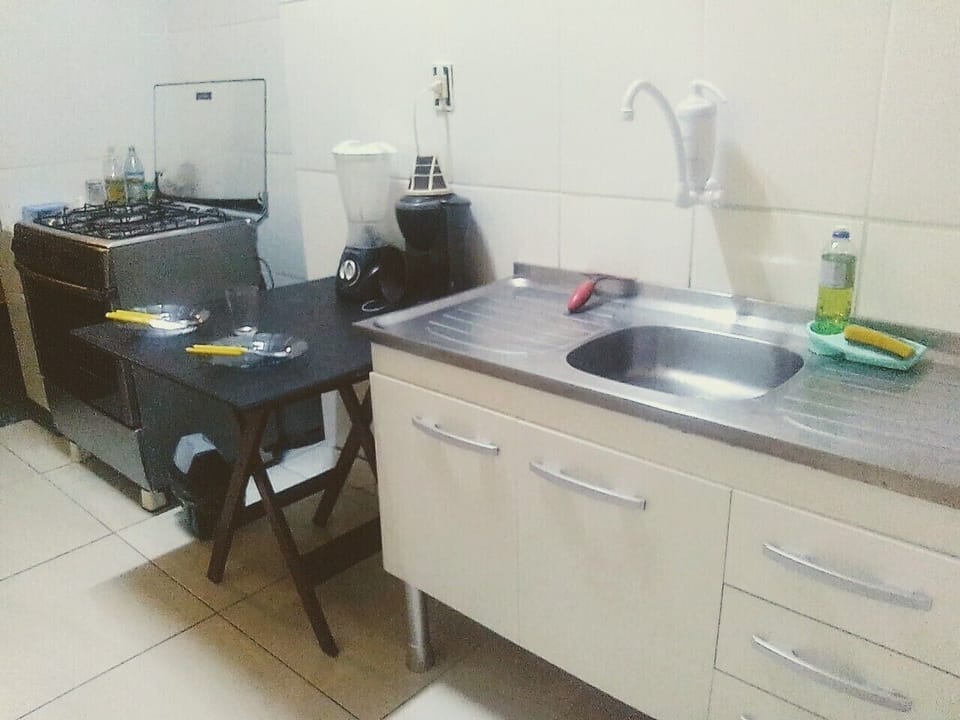 Fridge, microwave, oven, blender