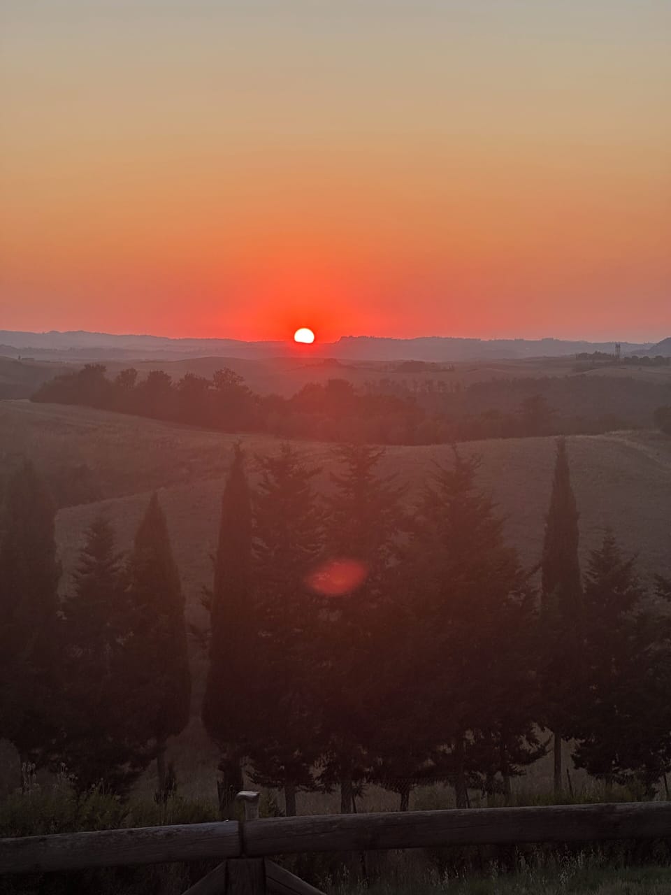 Sunset from rear patio