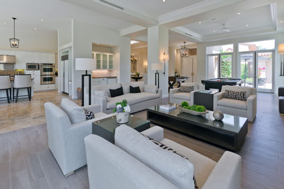 Very open floor plan that's perfect for entertaining.