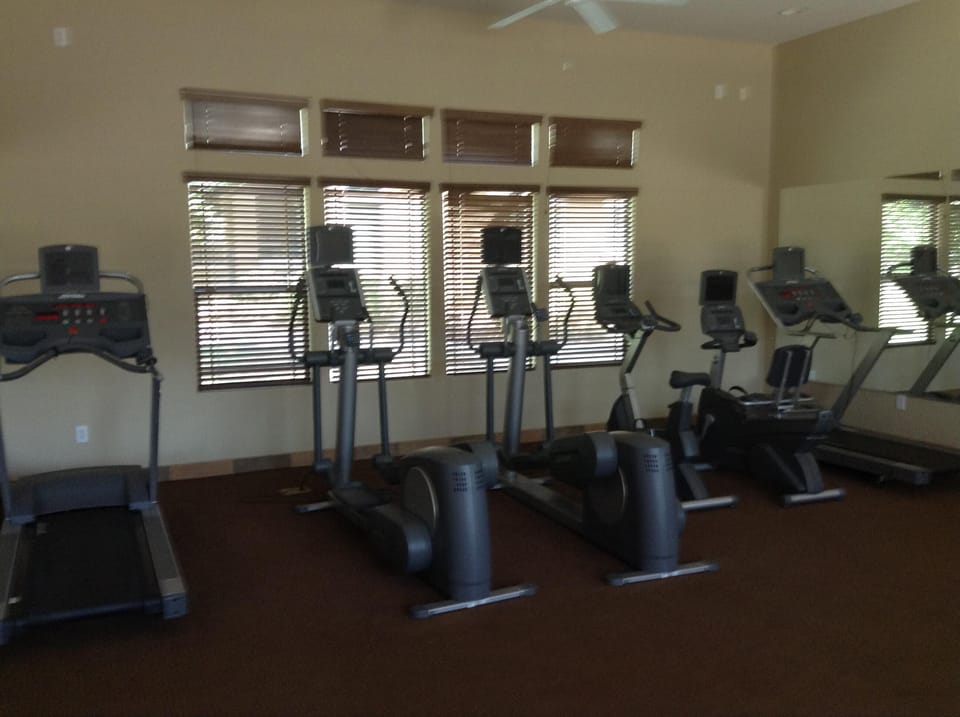 Treadmill and elliptical machines.