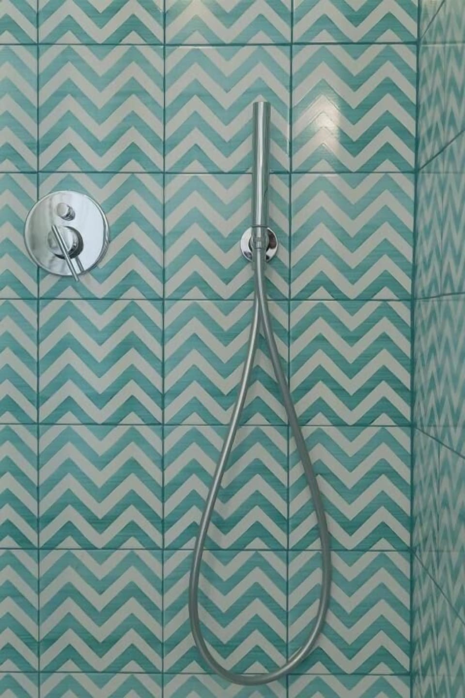 Shower, rainfall showerhead, hair dryer, bathrobes
