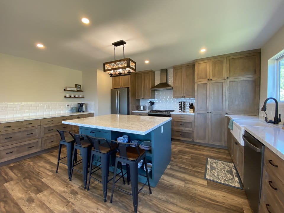 Fully stocked kitchen—guests say it’s perfect for gourmet meals every night.