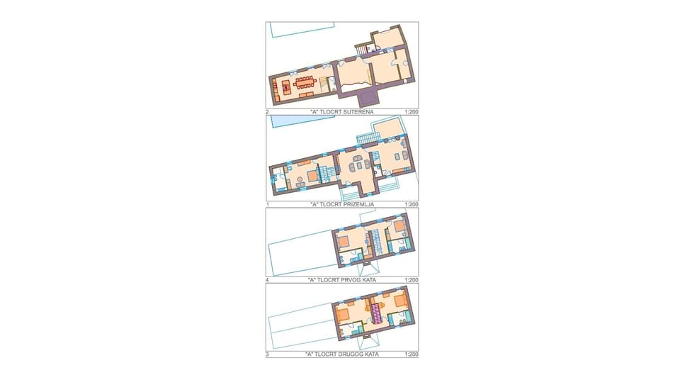 Villa Poropati, Groznjan, Istria - House A Floor plan