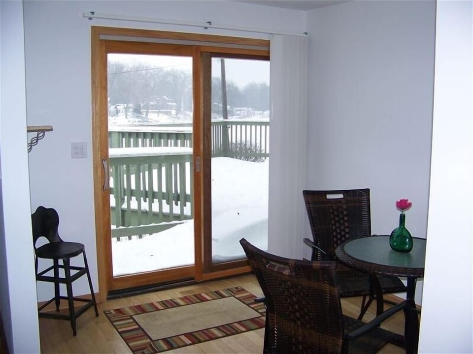 Dining Area Scene looking at Big Crooked Lake.