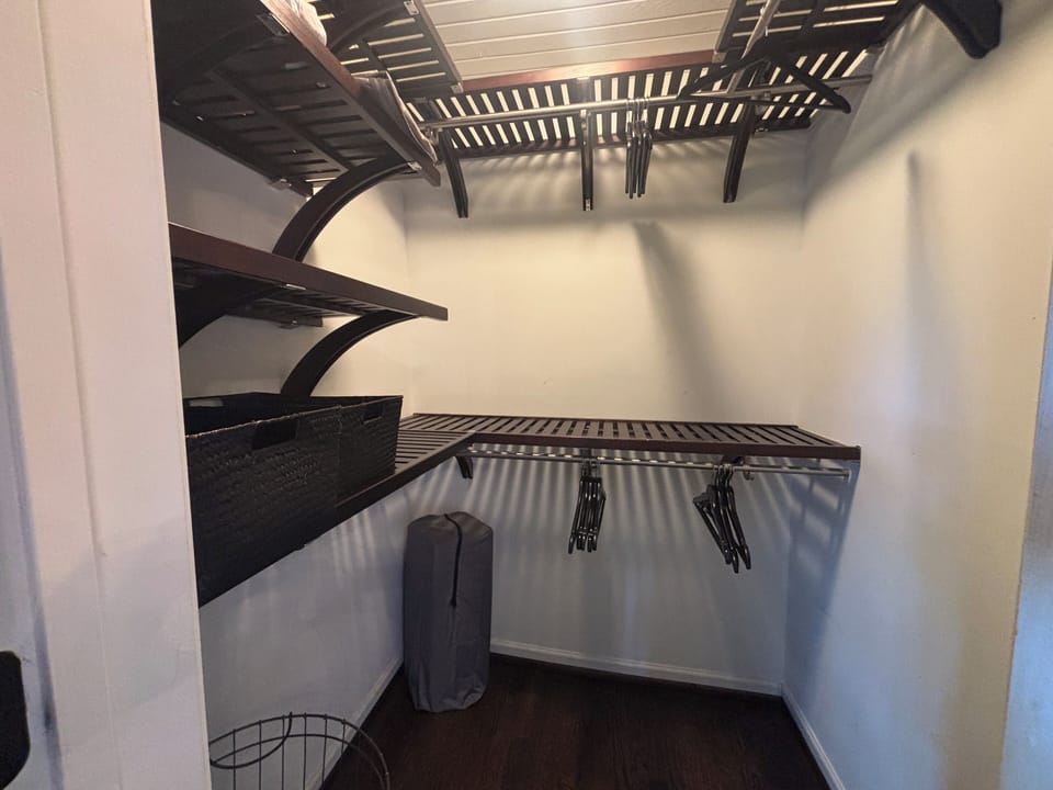 Primary walk in closet