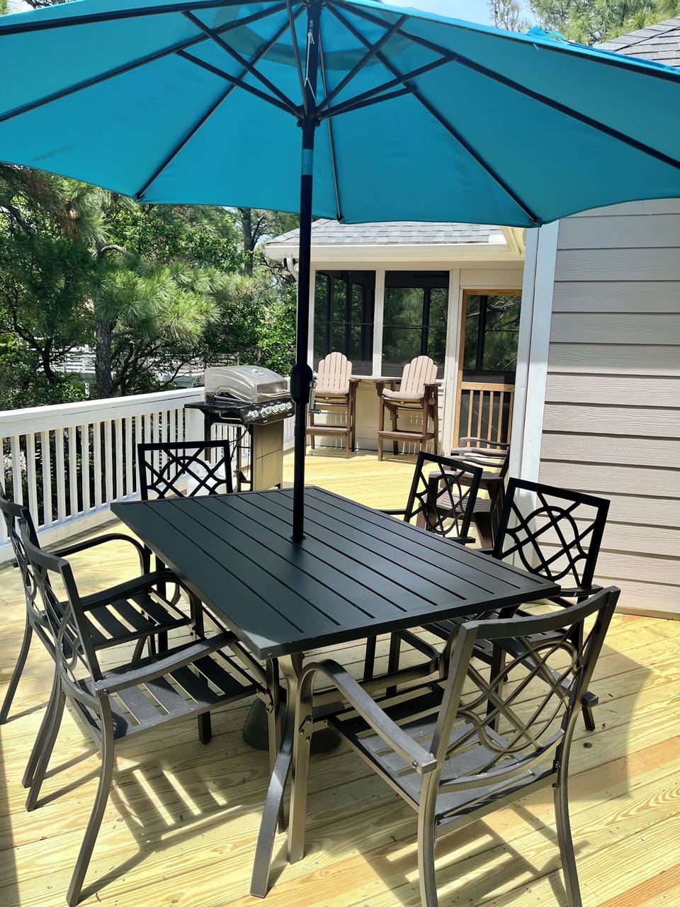 Grilling and dining area