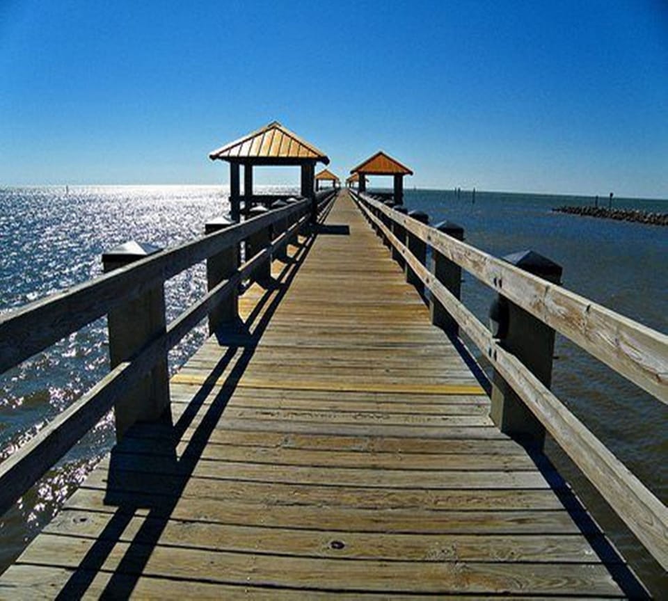 Long Fishing Pier is nearby, within walking distance or short drive.