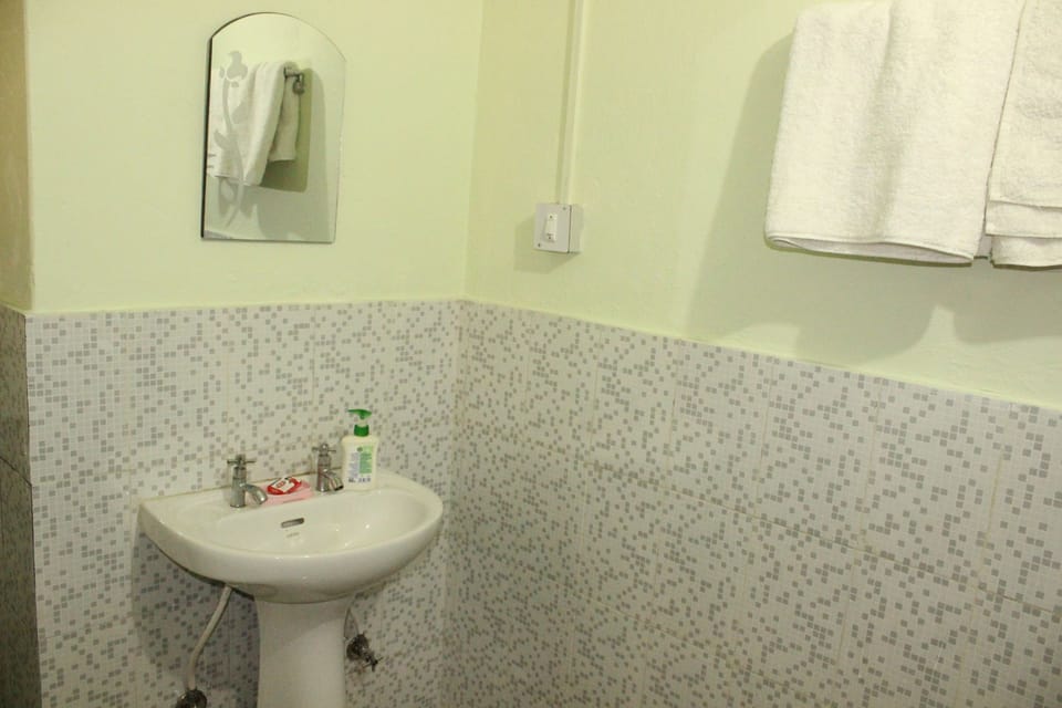 Shower, free toiletries, towels