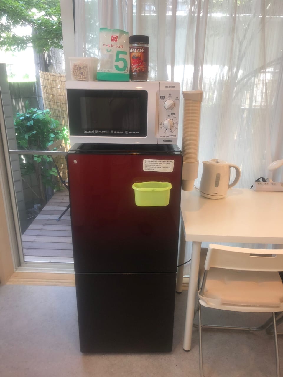 Room 101 Non smoking (private shower, toilet, terrace, up to 6 people) | Microwave